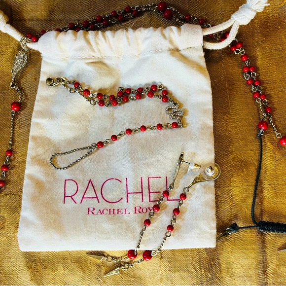 RACHEL Rachel Roy Jewelry - Rachel Roy angel wing snake pavé necklace set